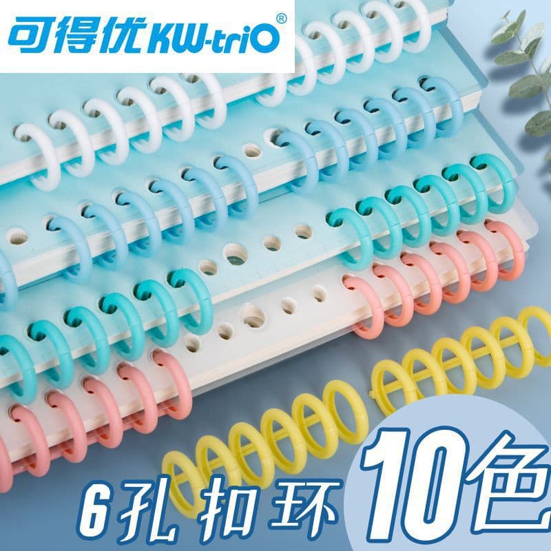 You can get excellent 6-hole binding ring, simple hand book binding strip 7848 coil strip binder, no hand loose-leaf ring