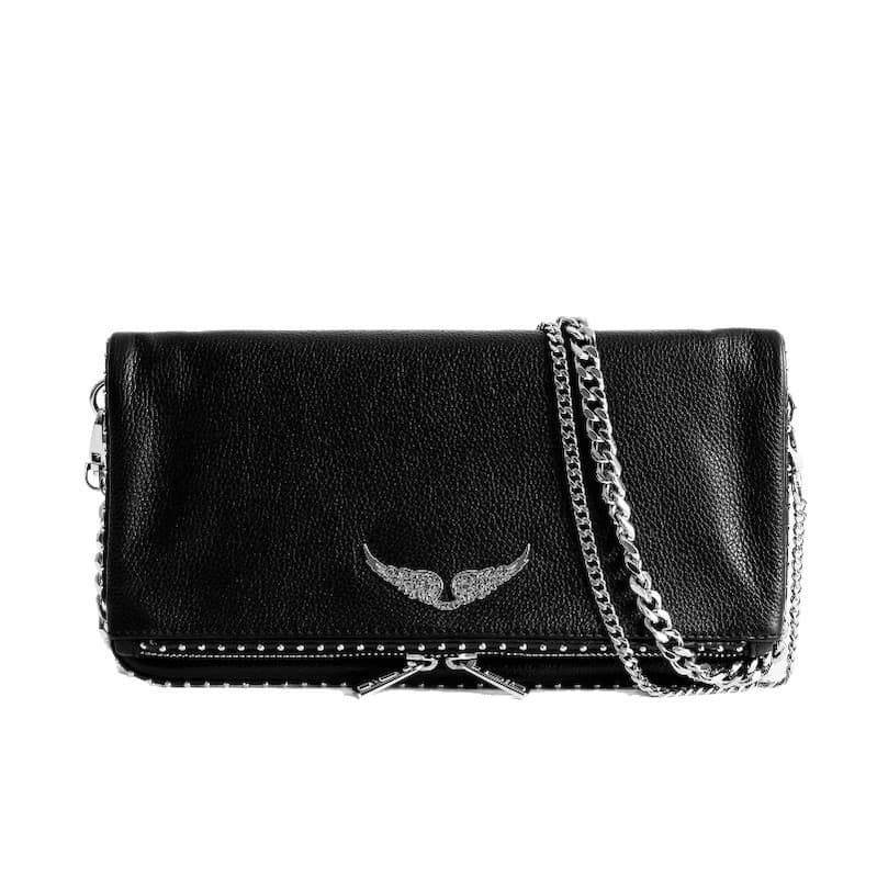 Black PU Vintage Rivet Bag 2026 New Fashion Women's Shoulder Bag Luxury Design Chain Crossbody Bag