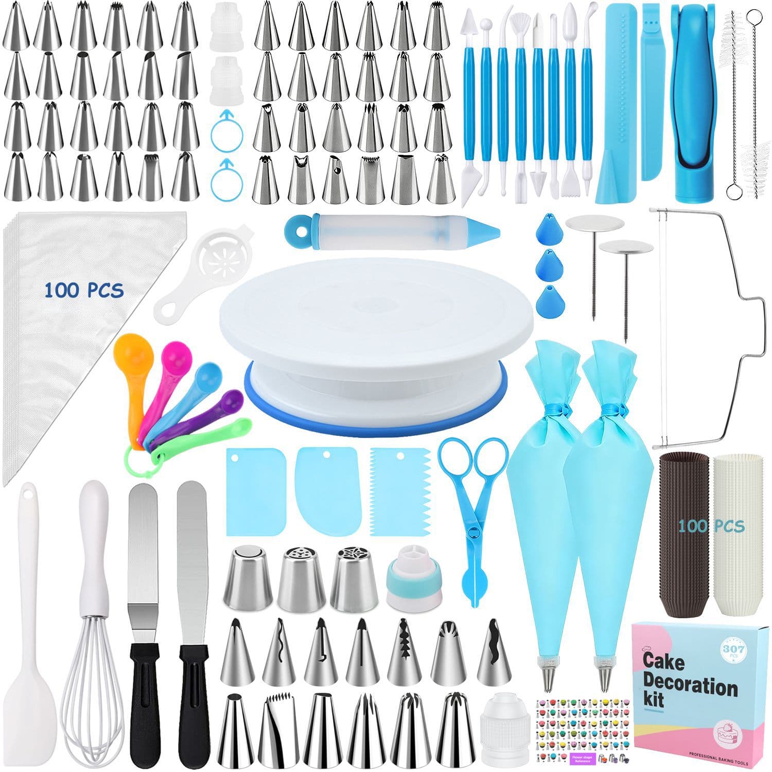 Cake Turntable Decorating Set 307 Cake Turntable Piping Set Wholesale for Cross-Border