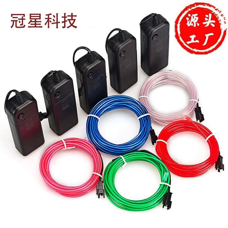 EL Glow Wire 1/2/3/5 Meters Single Cold Light Wire, Manufacturer Supply Bulk 2.3mm Cold Light Wire