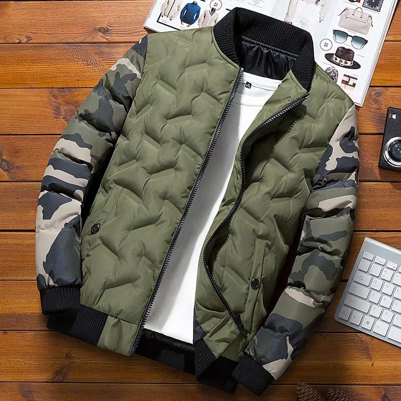 Men's coat winter Korean style baseball collar down cotton coat thickened warm trendy brand short casual fashion cotton coat for men