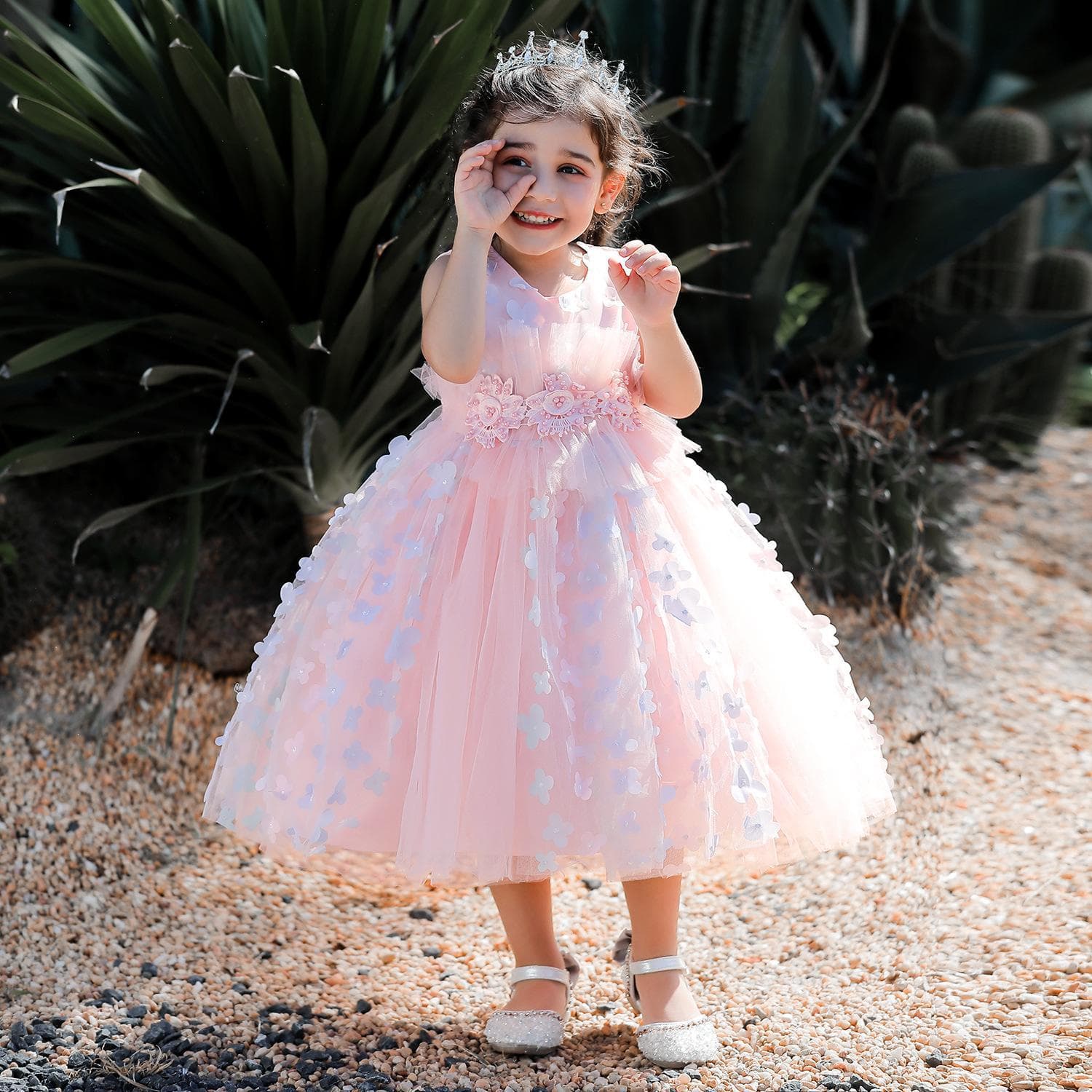 New Princess Dress Girl's Birthday Party Skirt Fairy Tale Wedding Flower Girl Gown Children's Fashion Spring Autumn Winter