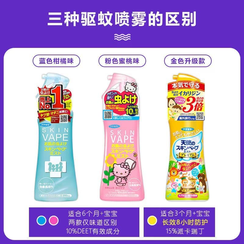 Japanese Future Baby Outdoor Water-Repellent Mosquito Repellent Spray for Babies and Children to Prevent Mosquito Bites