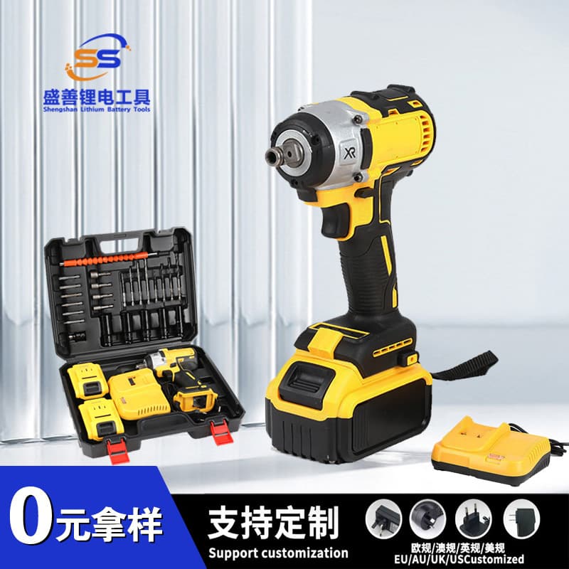 New model lithium battery drill for home use, electric wrench, electric tool set, rechargeable multi-functional