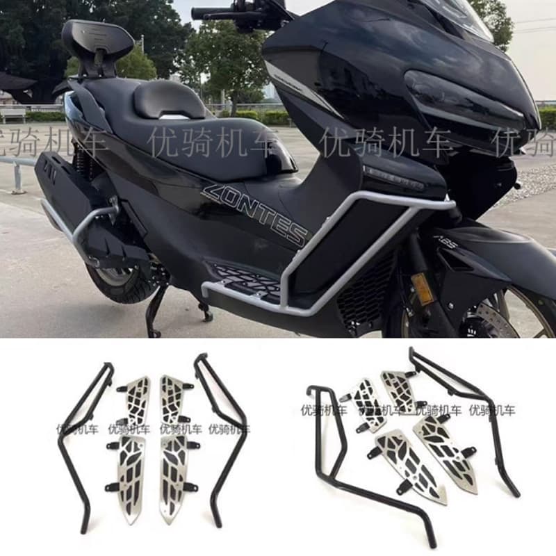 Compatible with Zontes 368K Zontes 368k Modified Body Bumper Guard Frame Anti-Fall Bar Exhaust Protection Bar Accessories