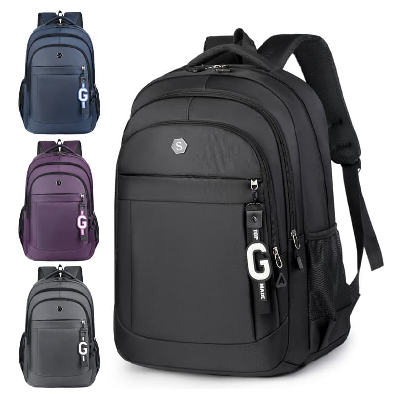 Cross-border Backpack for Men and Women, Junior High School, Senior High School, College Students, Oxford Cloth Schoolbag, Large Capacity European Travel Backpack