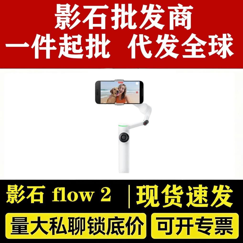 Insta360 Flow 2 Pro Handheld Gimbal Smartphone Stabilizer AI Intelligent Tracking Live Streaming Flow2
