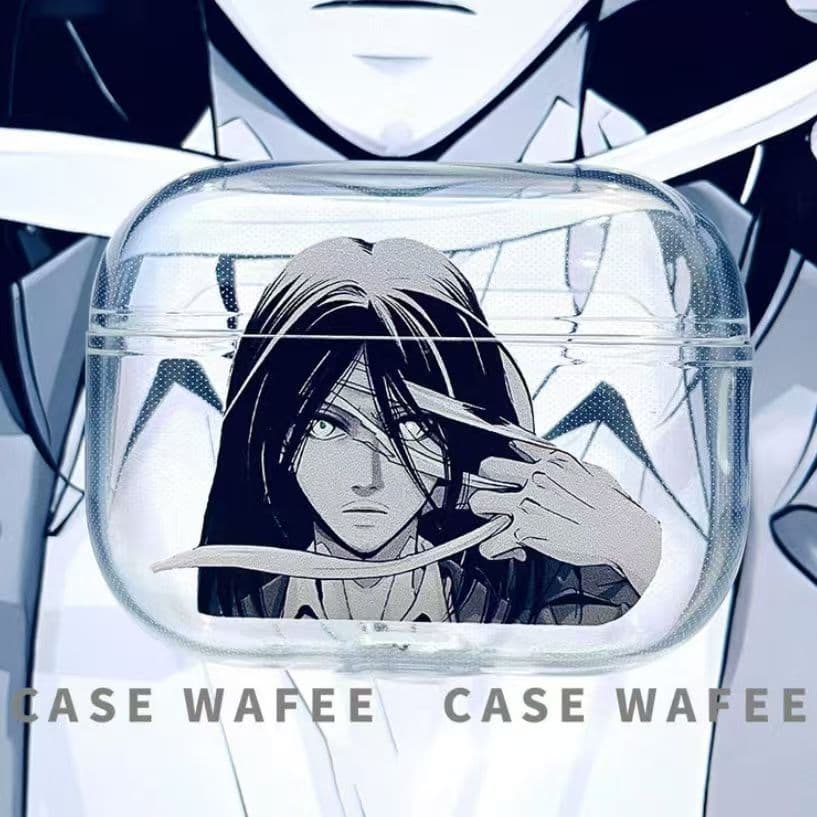 Animation Attack on Titan headphone shell Allen suitable for airpodspro2 protective cover Apple 3 Bluetooth headphone cover 4