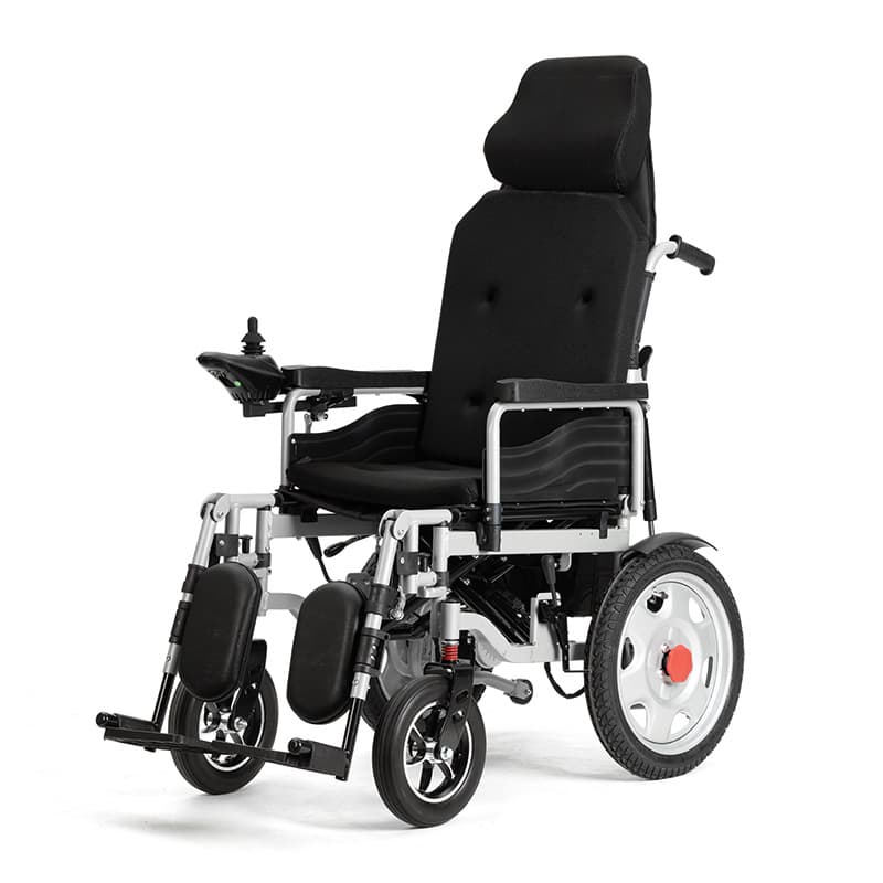 Factory Direct Amazon Hot Selling Manual Recline Left-Right Fold Classic Electric Wheelchair