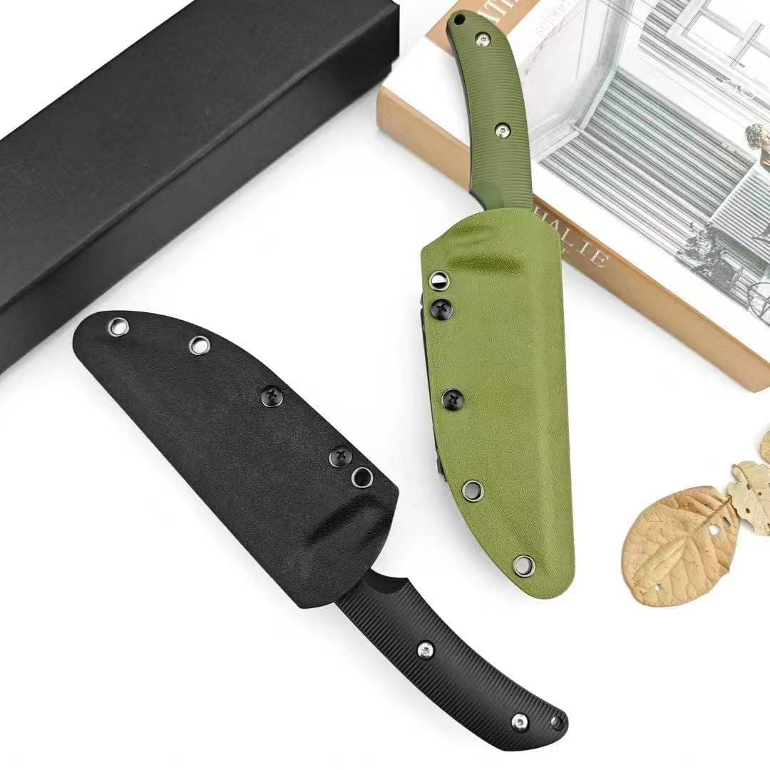 Cross-Border Best-Selling Bastinelli Small Straight Knife High Hardness Integral Steel Outdoor Survival Knife EDC Self-Defense Tactical Knife