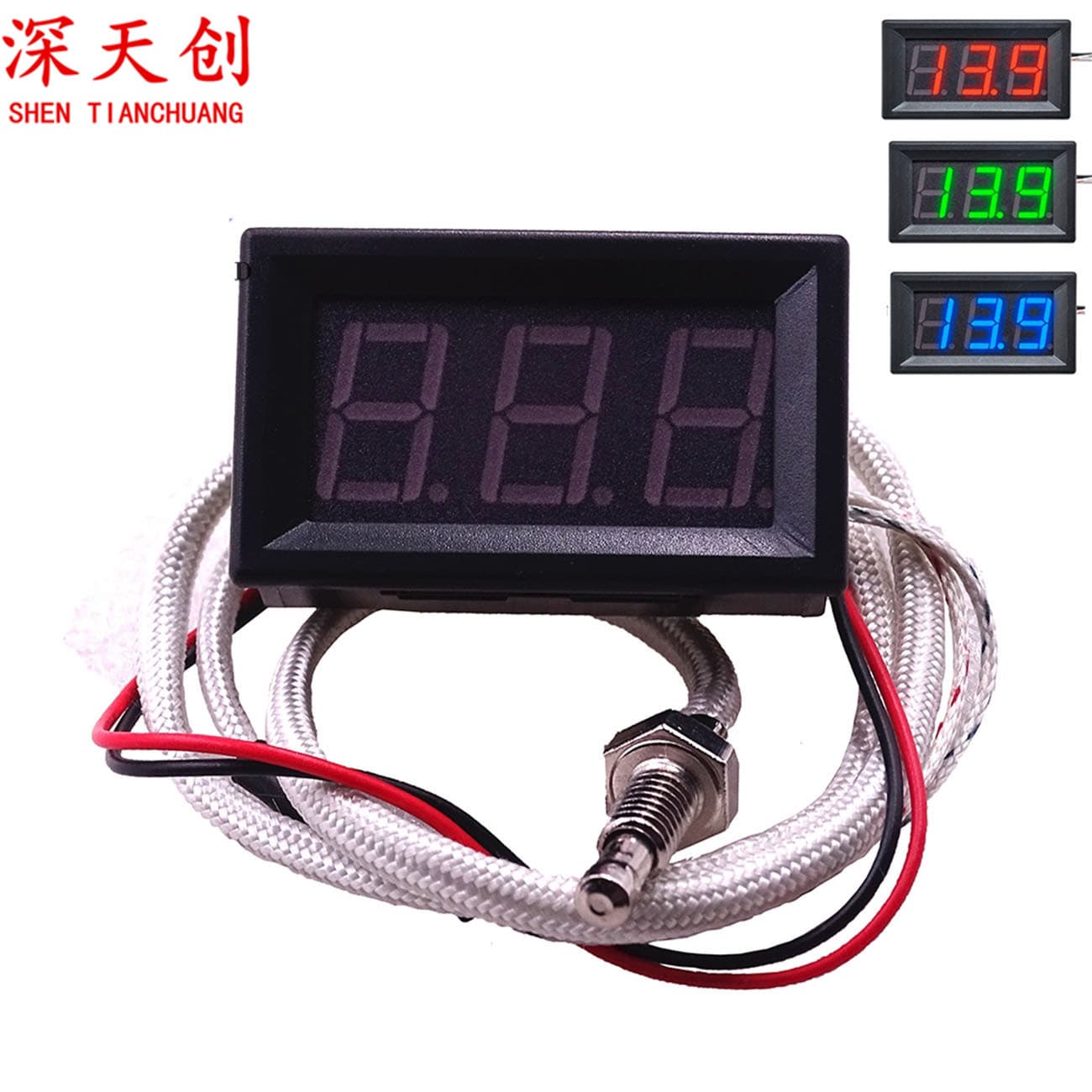 XH-B310 Digital High-Temperature Thermometer with K-Type Thermocouple, Industrial Range -30~800°C
