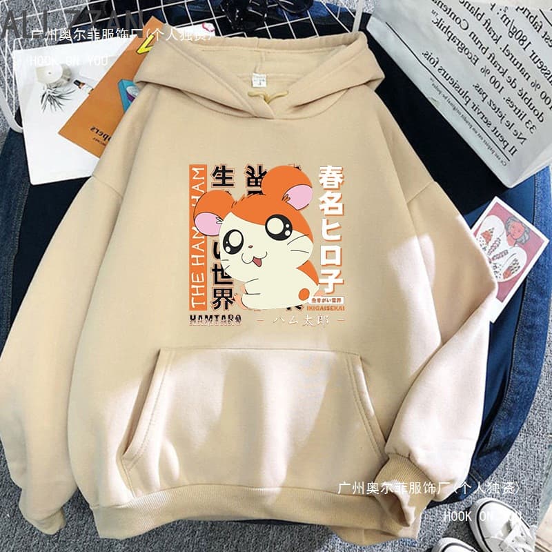 2024 New Hamparo Anime Hoodie Boys Girls Long Sleeve Cool Plain Hoodie for Dropshipping