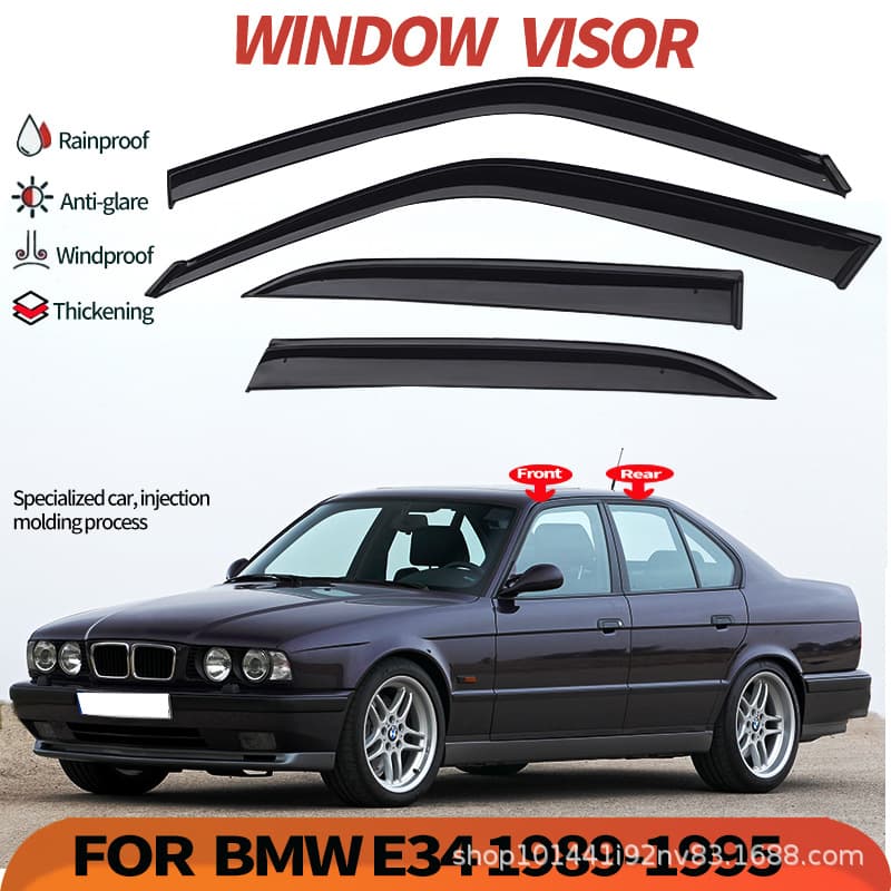 Window visor for BMW E34, BMW 5 Series E34 1989-1995