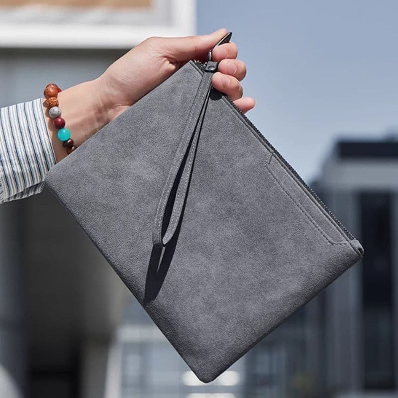 Men's Handheld Bag Luxury Business Envelope Bag Genuine Leather New Small Size Large Capacity Premium Simple Casual Men's Clutch