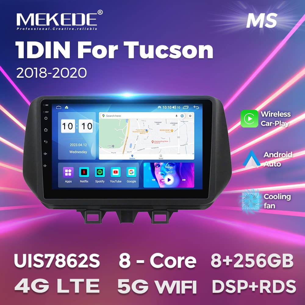 Suitable for Hyundai Tucson 2018-2020 Android large screen central control navigation radio 8+256G