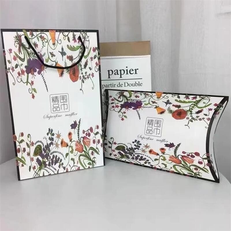 High-end ready stock scarf gift box, orange scarf silk scarf exquisite gift box, annual meeting favor wholesale manufacturer in stock