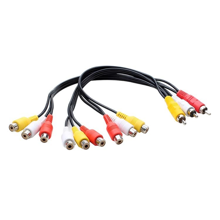 AV Audio Video Cable AV 3-to-9 RCA 1-to-3 Cable AV 3-Group 1-to-3 Cable RCA 3-to-9 Cable