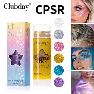 Clubday Stage Party Eyeshadow Glitter Stick Lip and Cheek Dual-use Single Gel Body Sparkle Glitter Makeup