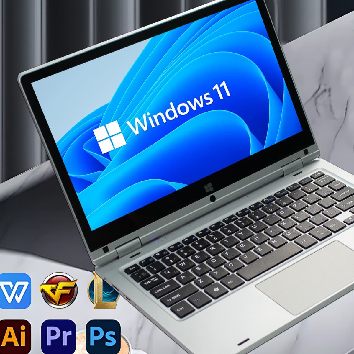 11.6 inch Laptop N4020 Touch Screen + 360 Degree Rotation Cross-border Hot Selling LAPTOP