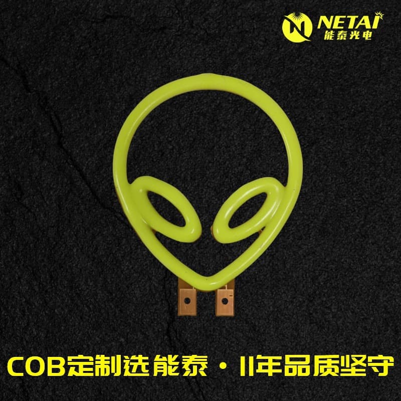 LED Filament Cartoon Pattern Letter Lamp Vintage Shaped Filament Atmosphere Alien Retro Style Bulb Source