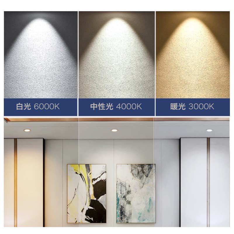 Trunk Light LED Spotlight Recessed COB Ceiling Light Adjustable Angle Anti-Glare Commercial Clothing Store 30W