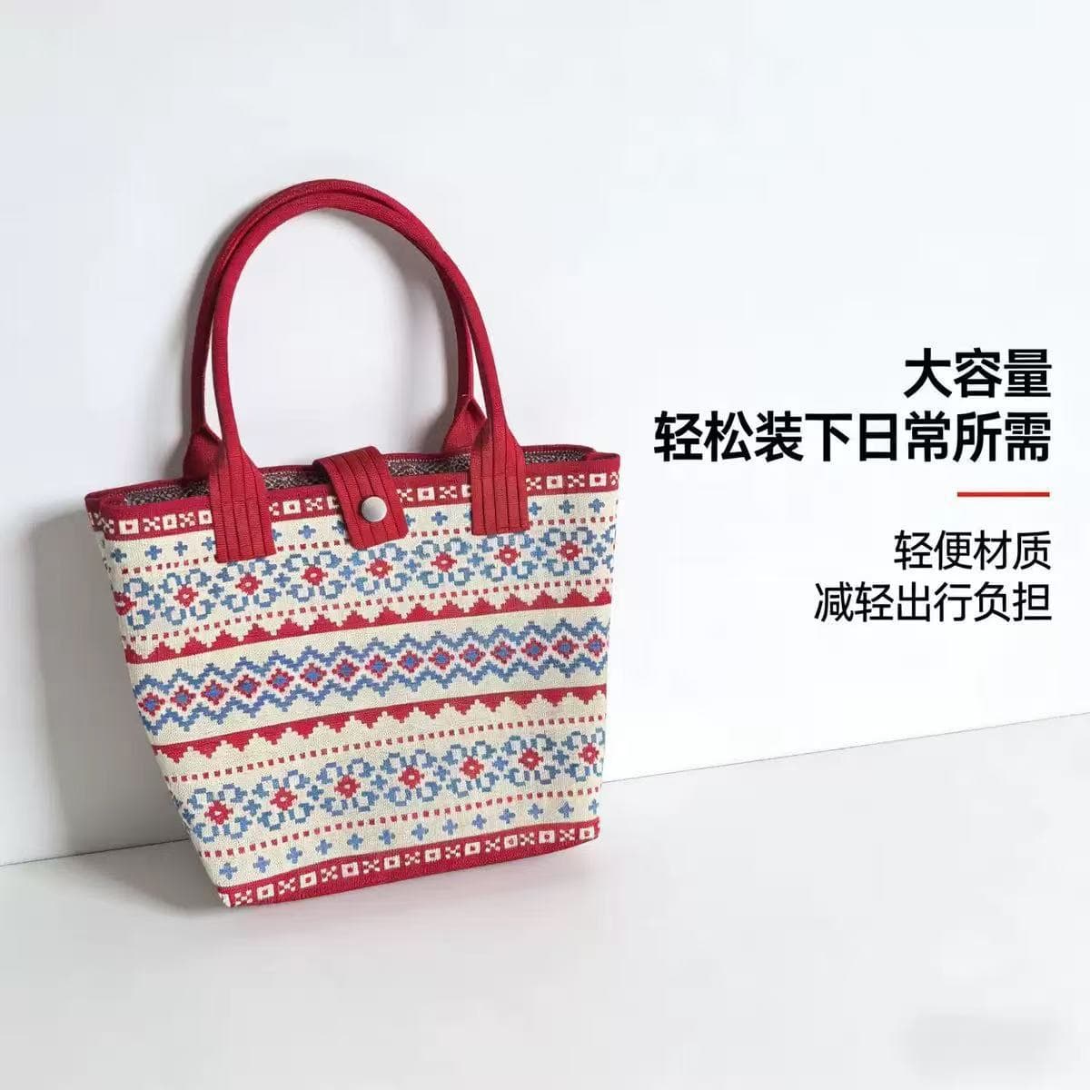 Japanese-style Insulated Lunch Bag with Handle, Handbag, Tote, Hot-selling Lunch Box Picnic Storage Bag for Export
