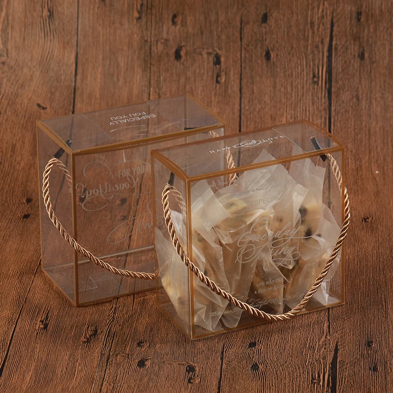 Transparent Gift Box Candy Empty Box Gift Box Snowflake Crisp Box PVC Wedding Candy Packaging Box