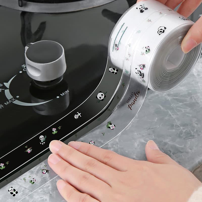 Kitchen caulk strip for stove waterproof sealing edge, sink gap, toilet edge, anti-mold gap strip, gas stove