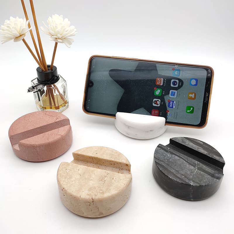Cross-border Exclusive White, Black, Pink, Beige Marble Phone Stand Holder
