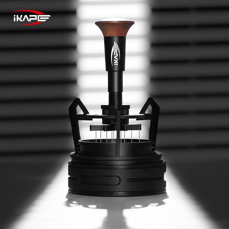 IKAPE coffee cloth powder needle hollow series rotary loose powder needle powder mixer push type rotating needle powder distributor