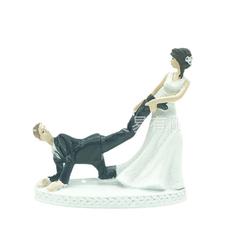 Cross-border New Wedding Scene Decoration Resin Ornament Cake Decoration Romantic Desktop Home Handmade
