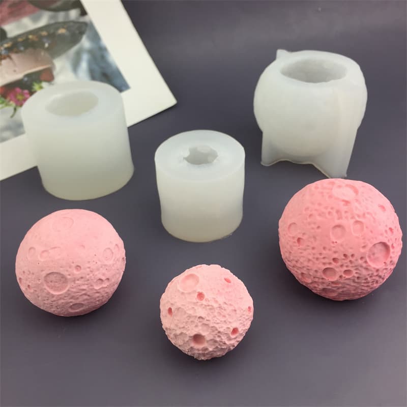 Moon Shaped Silicone Mold for Handmade Soap Candle Decoration Aromatherapy Gypsum DIY Size Handcrafting Kitchen Baking Tools