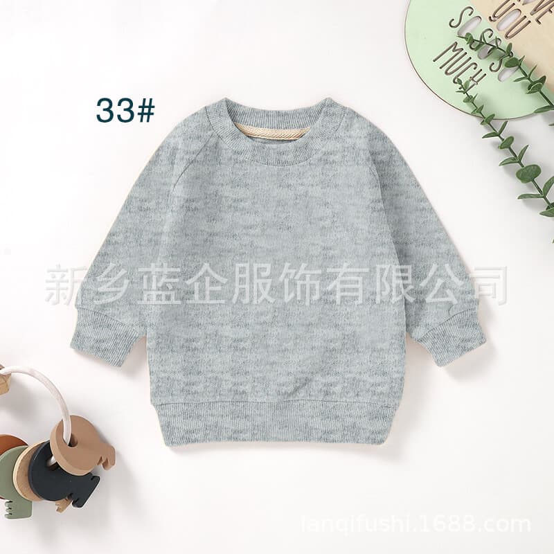 INS Baby Hoodie GOTS Certified Long-Sleeve Sweatshirt Organic Cotton Kids Hoodie French Terry Children's Pullover for Toddlers and Kids