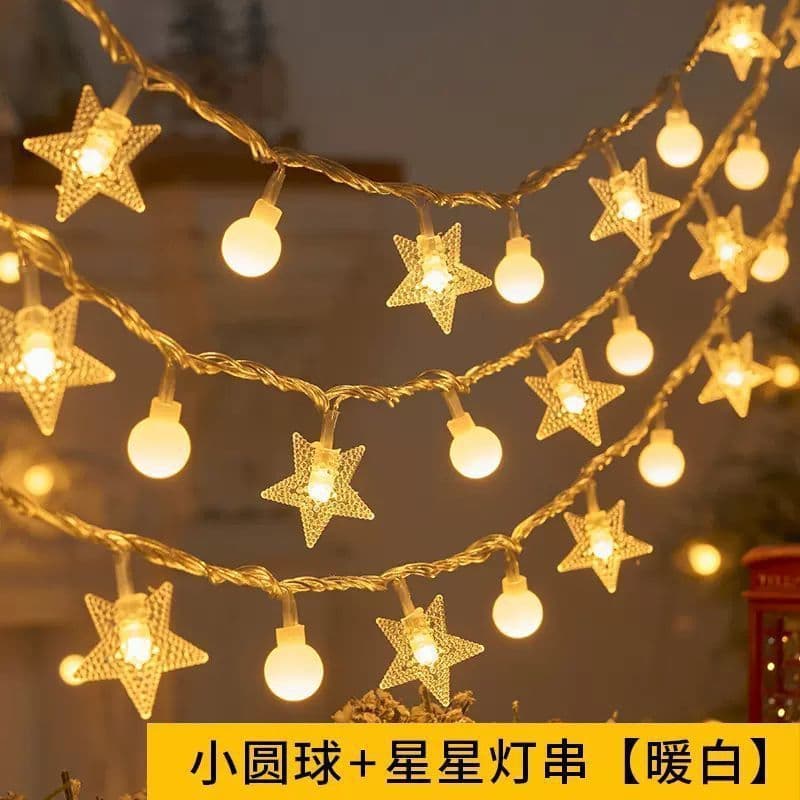 LED string lights, stall star lights, INS camping canopy atmosphere lights, outdoor night market decorative lights wholesale.