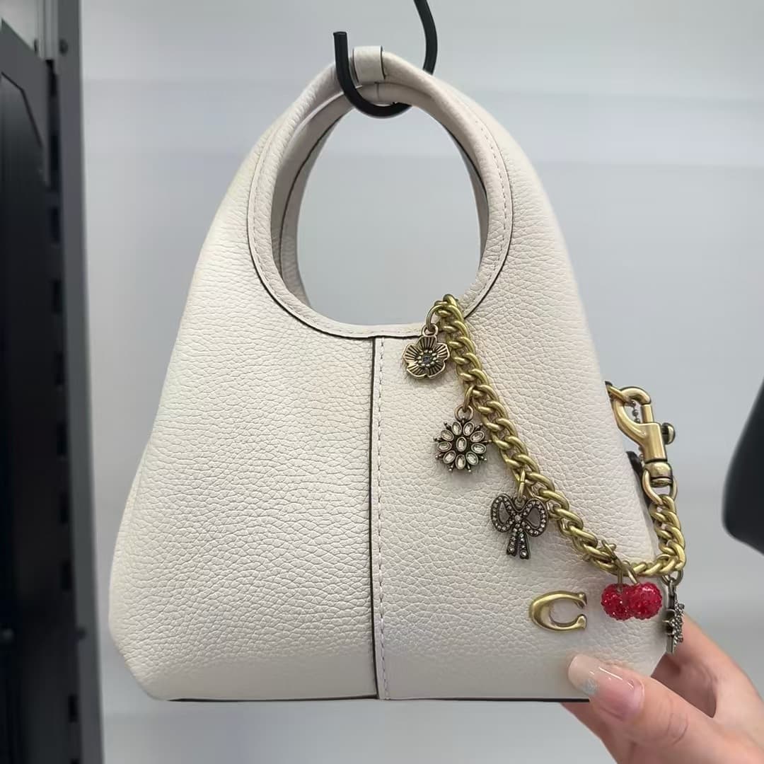 25 Fall/Winter New Lana19 Mini Basket Bag Vintage Handbag Shoulder Crossbody Bucket Bag Chain Underarm Bag