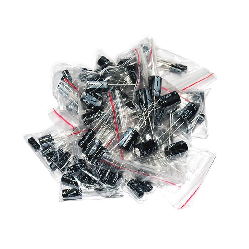Electronic Component Kit Aluminum Electrolytic Capacitor Assortment 1UF-470UF 12 Types 10 Each Total 120 pcs