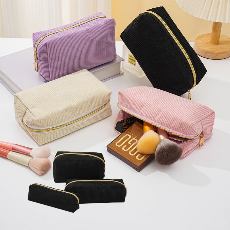 Velvet decompression pillow cosmetic bag large capacity travel toiletry storage bag high-end girls portable storage bag
