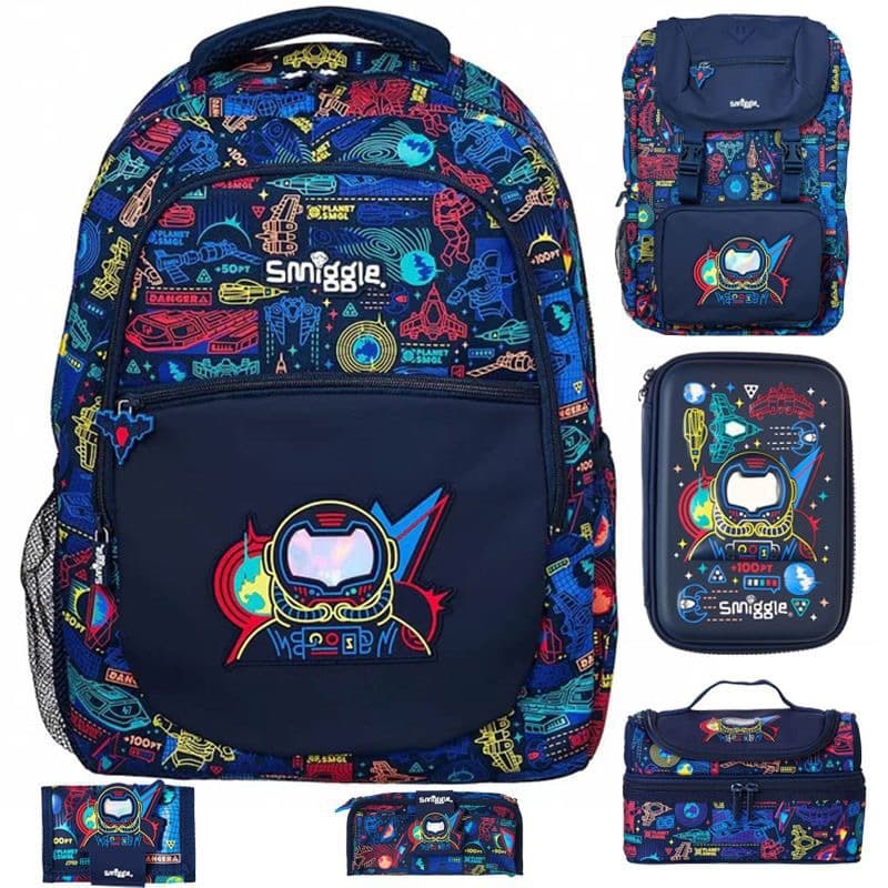 Australian Smiggle Backpack for Primary and Secondary School Students, Large Capacity Double Shoulder Outdoor Casual Bag, New Style