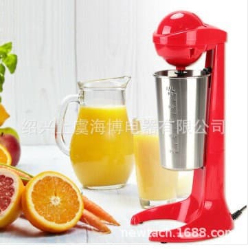 Double-Head Milkshake Machine Coffee Frother Home Kitchen Electric Stainless Steel Milk Frother Easy to Clean