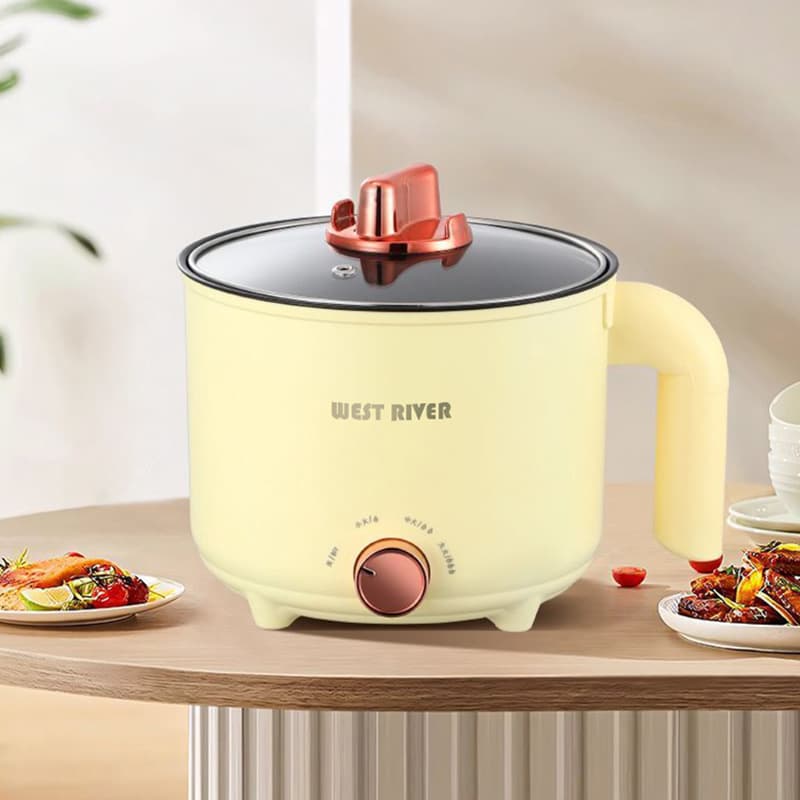 Electric cooking pot, multi-functional household small pot, student dormitory noodle cooker, electric hot pot, instant noodle pot, soup pot, wholesale from one piece.