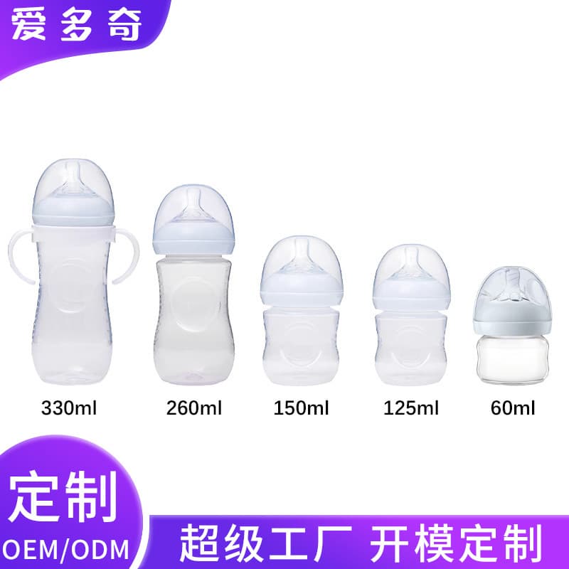 Wide Mouth Baby Bottle with Handle, PP Material, Drop-Resistant, Anti-Choking, Anti-Colic, Newborn Feeding Bottle, Cross-Border Mother and Baby Product