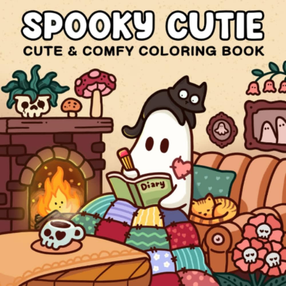 Cross-border coloring book: SpookyCutie Coloring Book, Monster series children's doodle coloring book