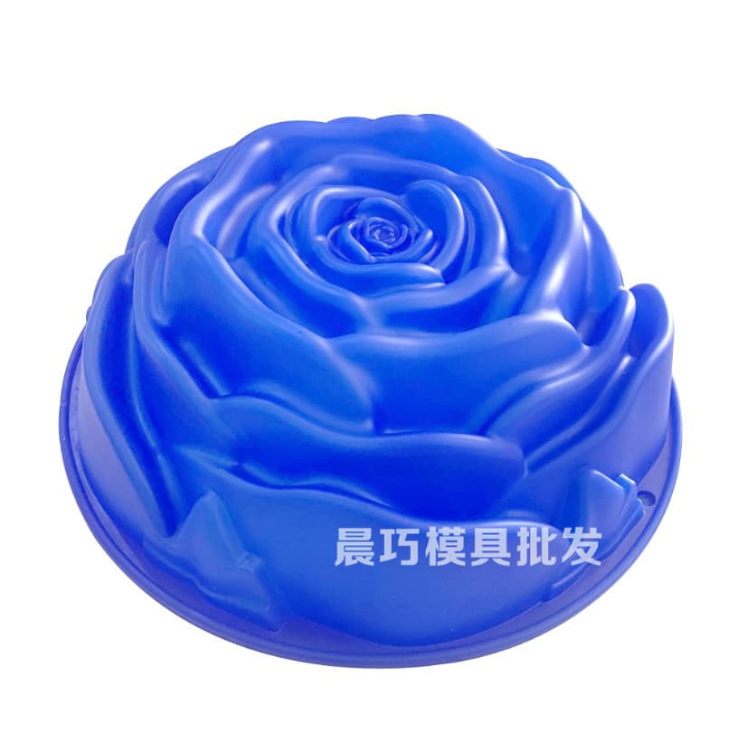 Silicone Chiffon Cake Mold for Microwave Oven 7-inch Rose Mousse Baking Mold Single Large Rose