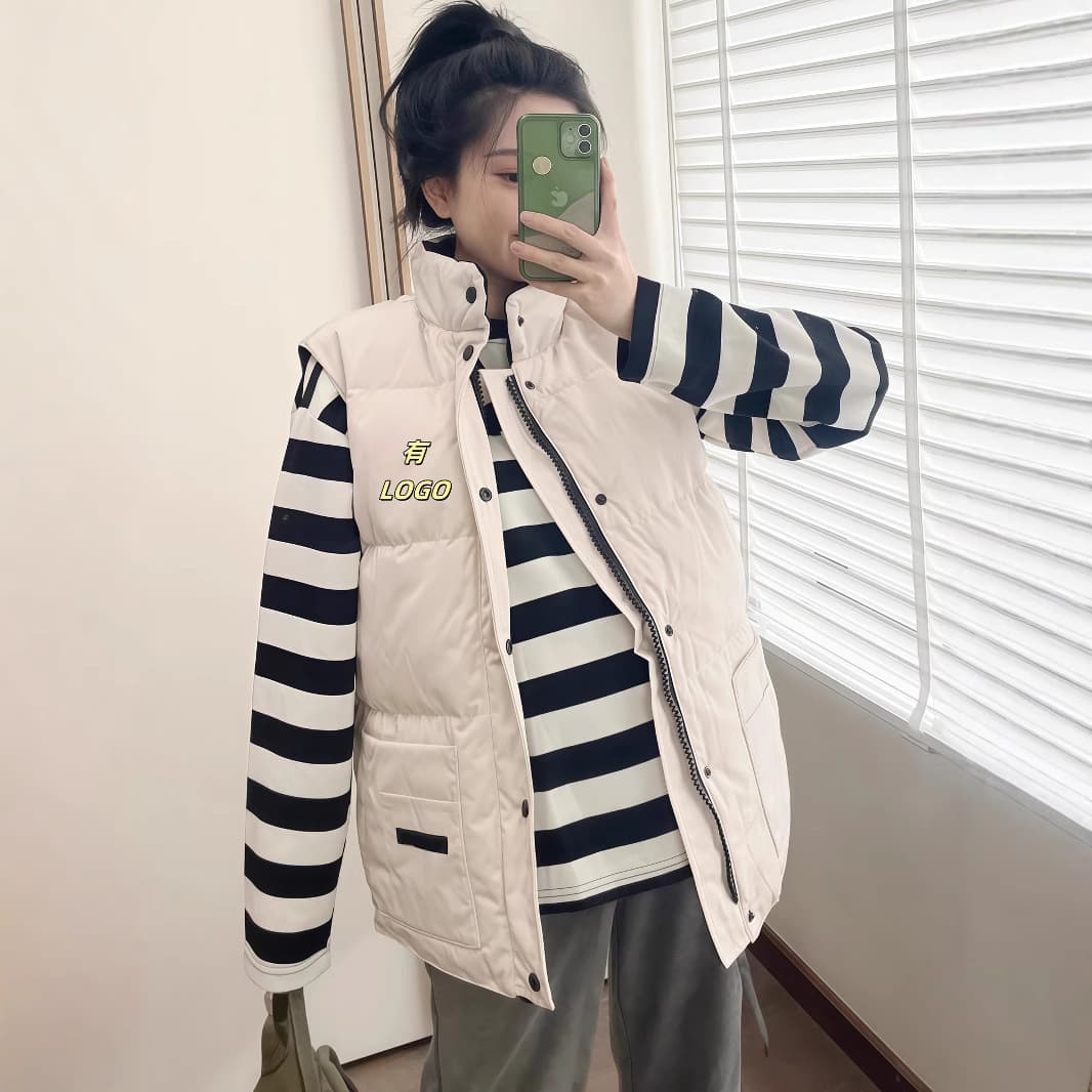 Autumn Winter New Goose Down Vest Canada Same Style Men's Women's Warm Vest Shoulder Jacket 4154M