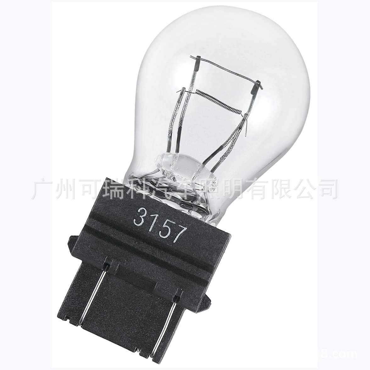 Cross-border e-commerce automotive taillight halogen bulbs, 12V 21W/5W, 3157, turn signal and brake light white bulbs, amber color.