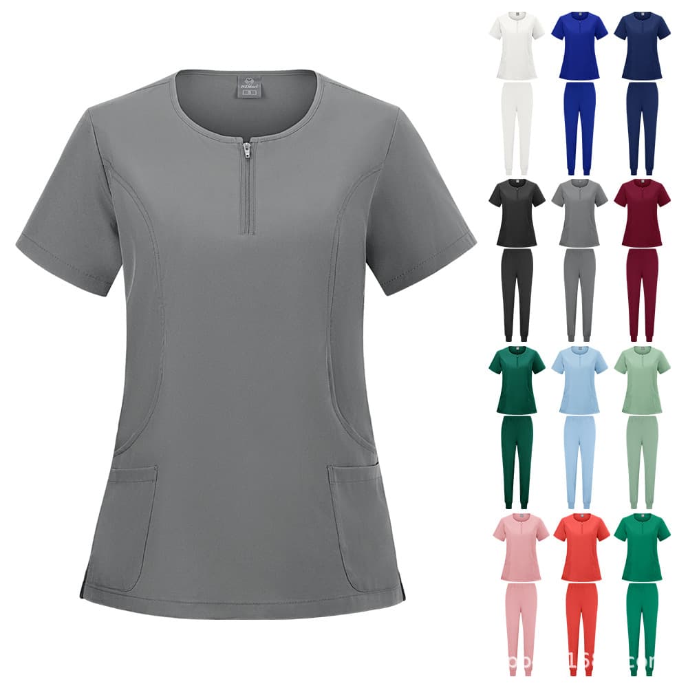 Temu Surgical Scrub Suits Quick-Dry Medical Uniforms Pet Doctor Uniforms Nurse Uniforms Cross-Border Bulk In-Stock Items