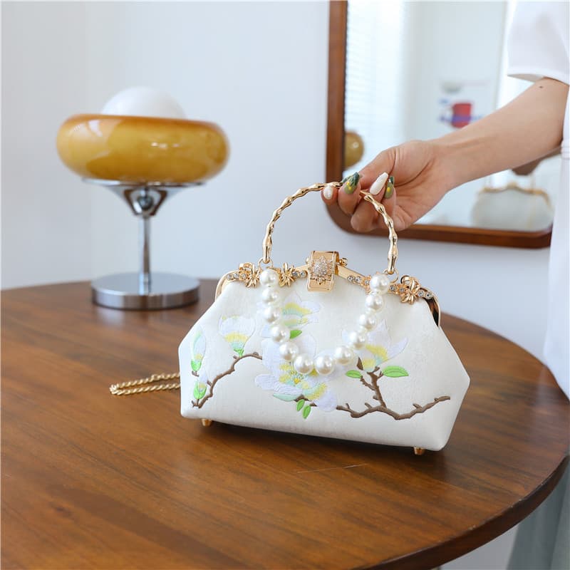 Women's Bag Chinese Style Embroidery Handbag Shoulder Crossbody Bag Cheongsam Bag Evening Bag Crossbody Clutch