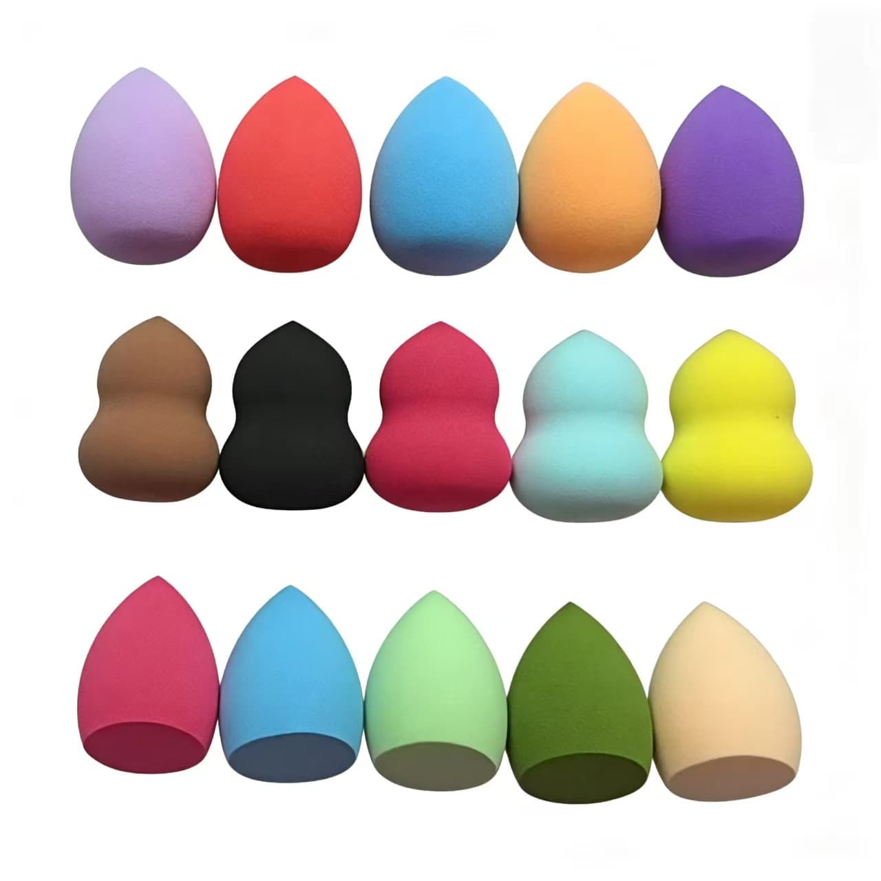 Cross-border Hot Selling Beauty Blender Gourd Drop Diagonal Cut Powder Puff Cosmetic Egg Sponge Wet and Dry Dual Use Cushion