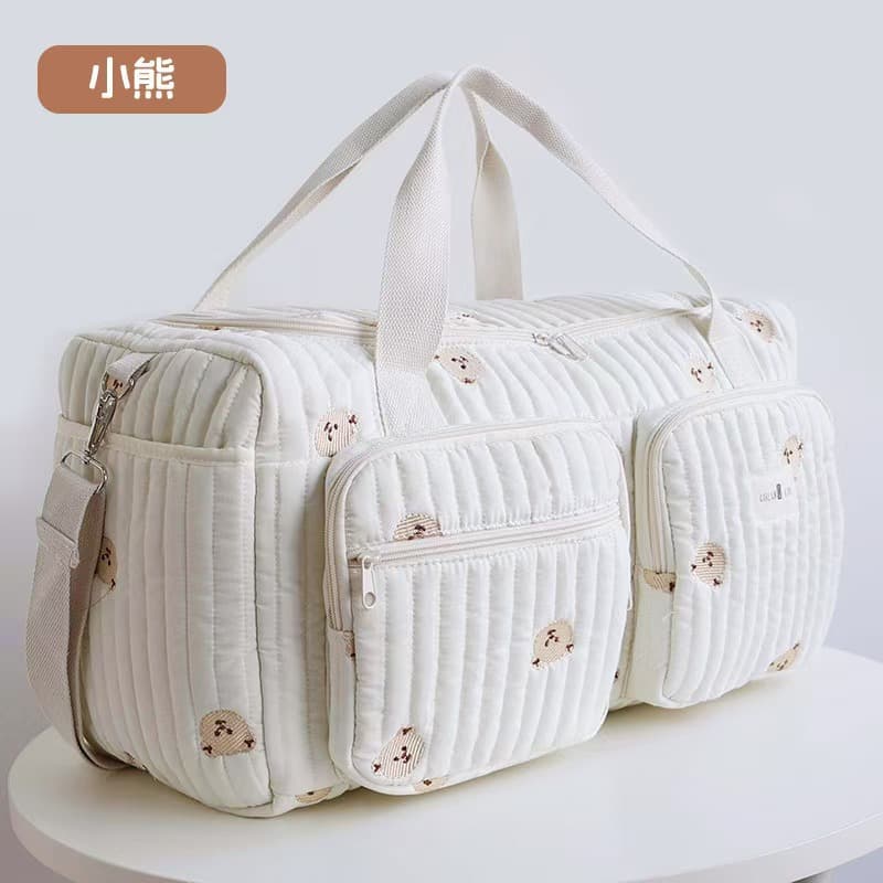 Simple Travel Bag Large Capacity Handheld Portable Crossbody Mom Bag Korean Style Baby Bag Stroller Children Storage Bag