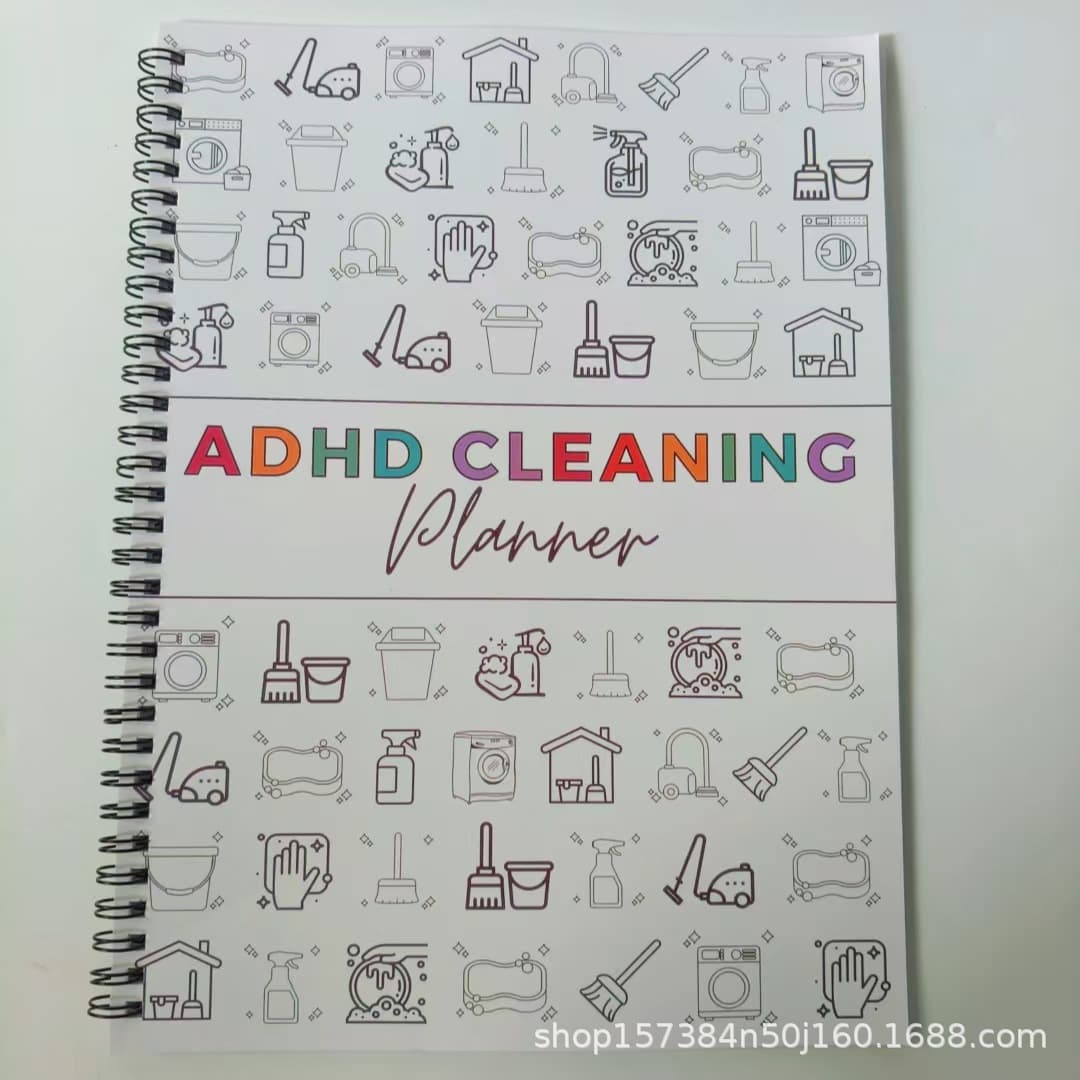 Cross-border new product ADHD CLEANING family cleaning schedule, annual cleaning checklist planner in stock